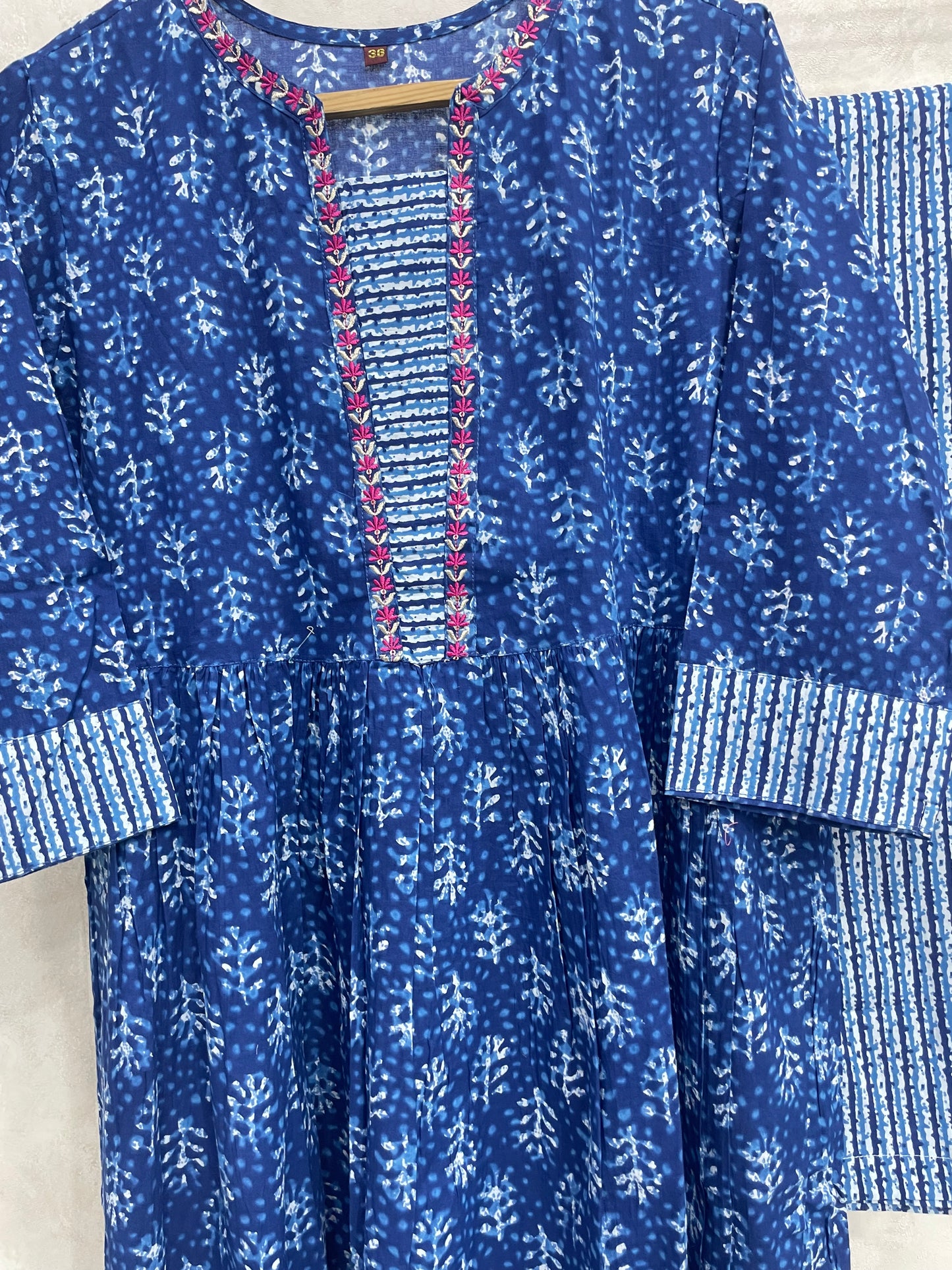 Royal Blue Pure Cotton Kurta Set