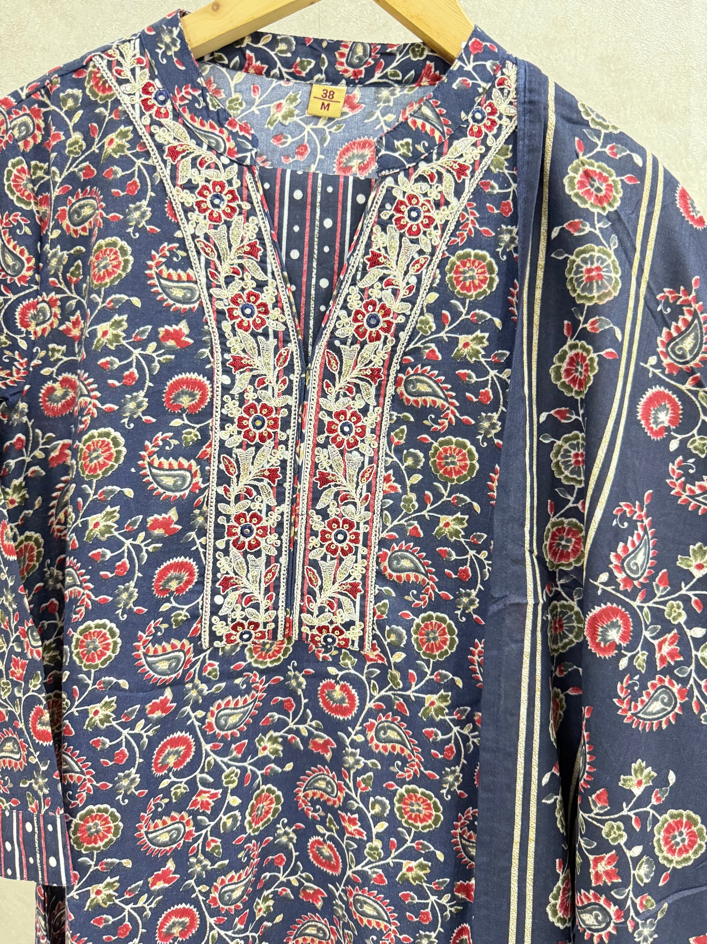 Midnight Blue Cotton Kurta Set