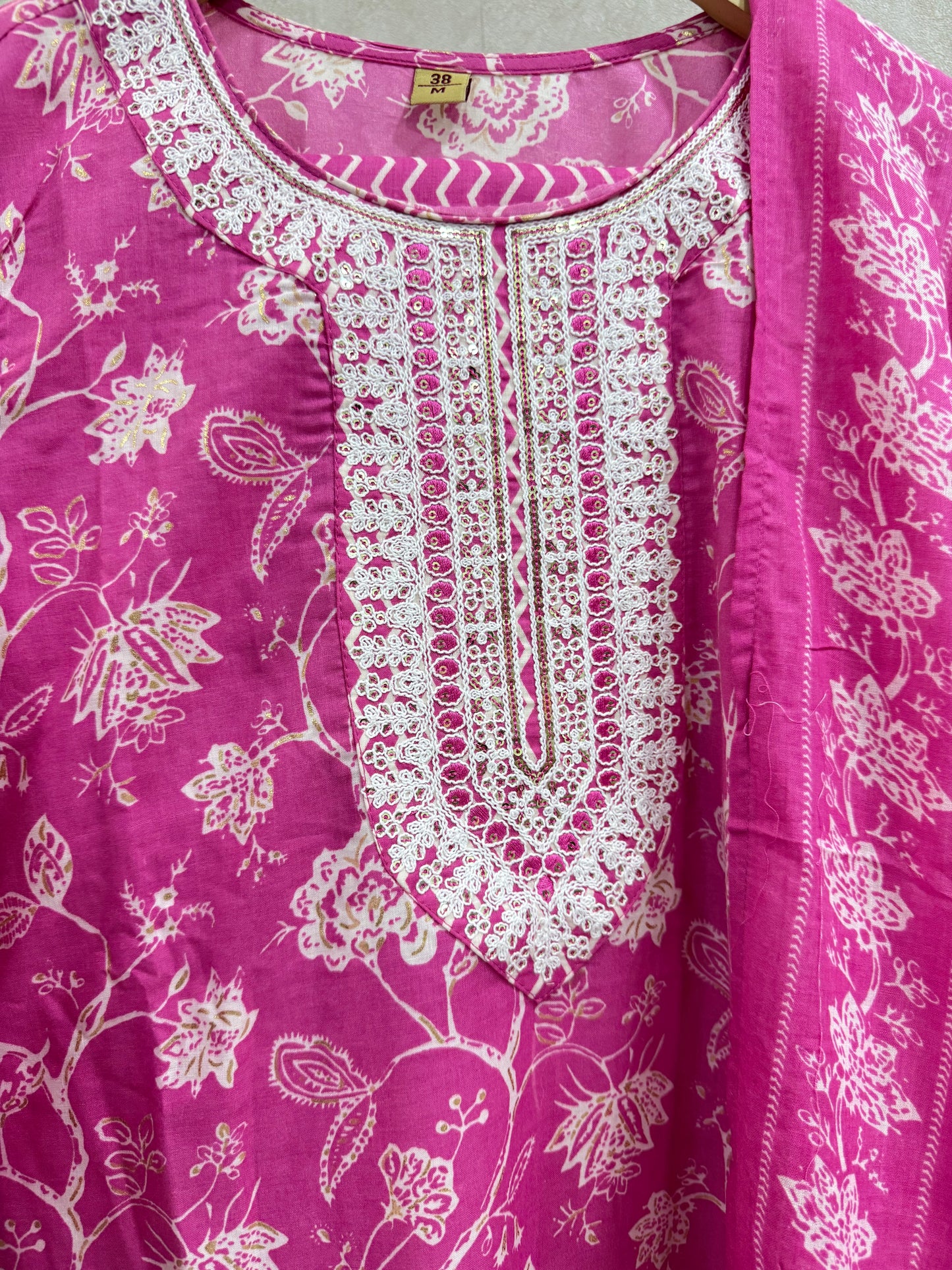 Barbie Pink Cotton Kurta Set