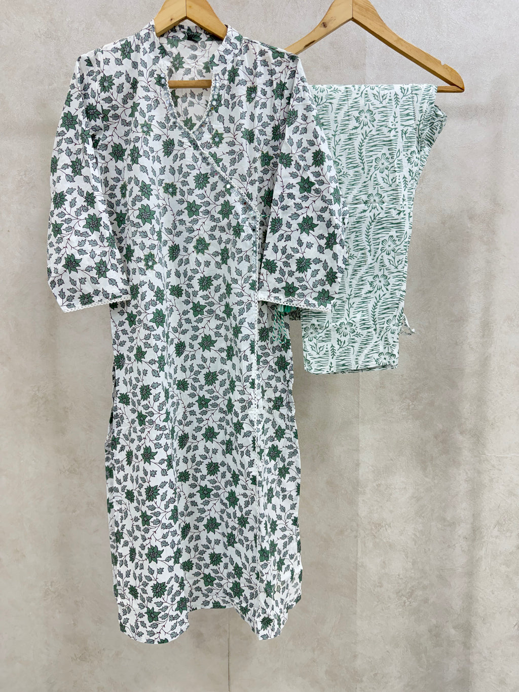 Deep Green  Cotton Kurta Set