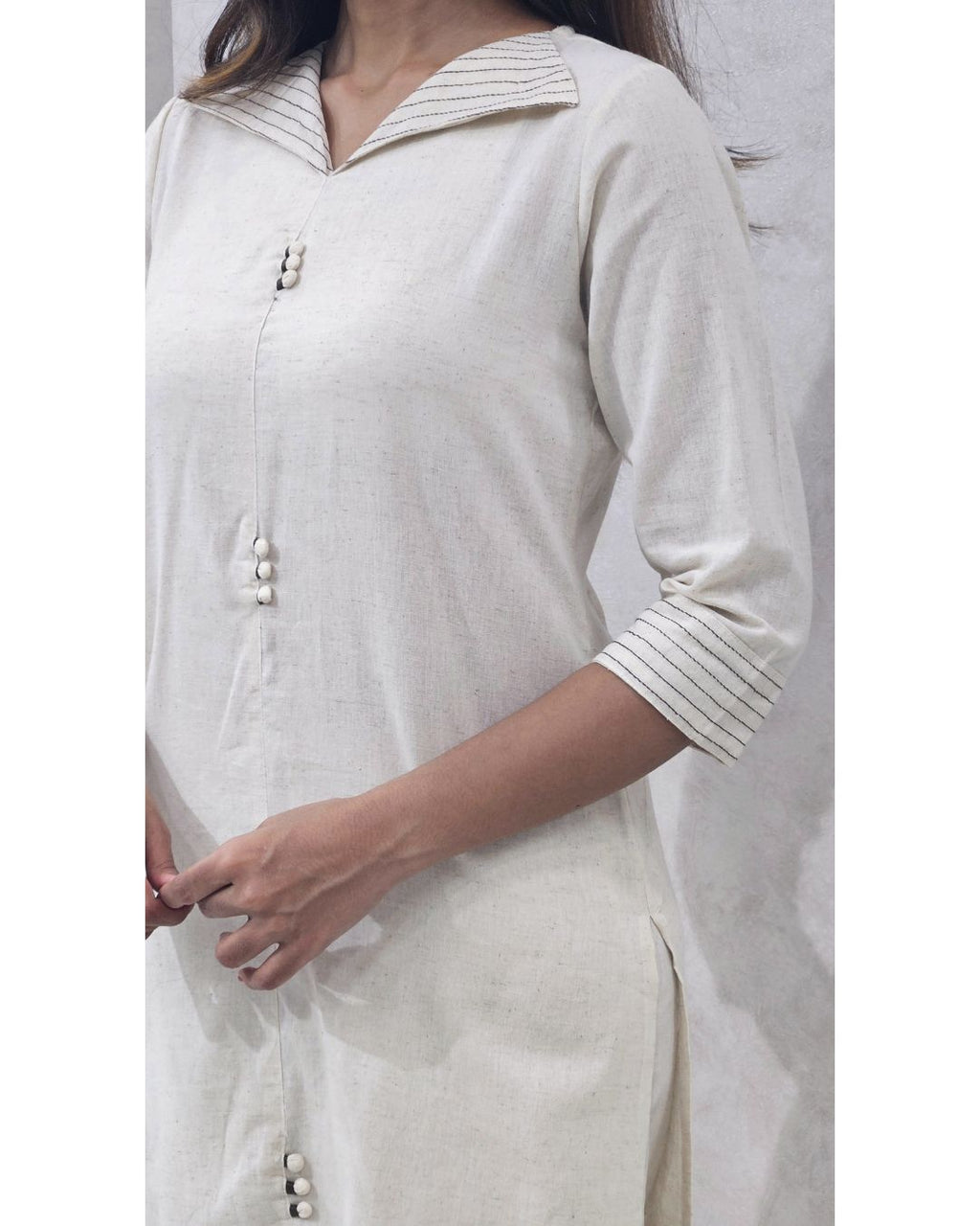 Flex Cotton Embroidered Kurta Set