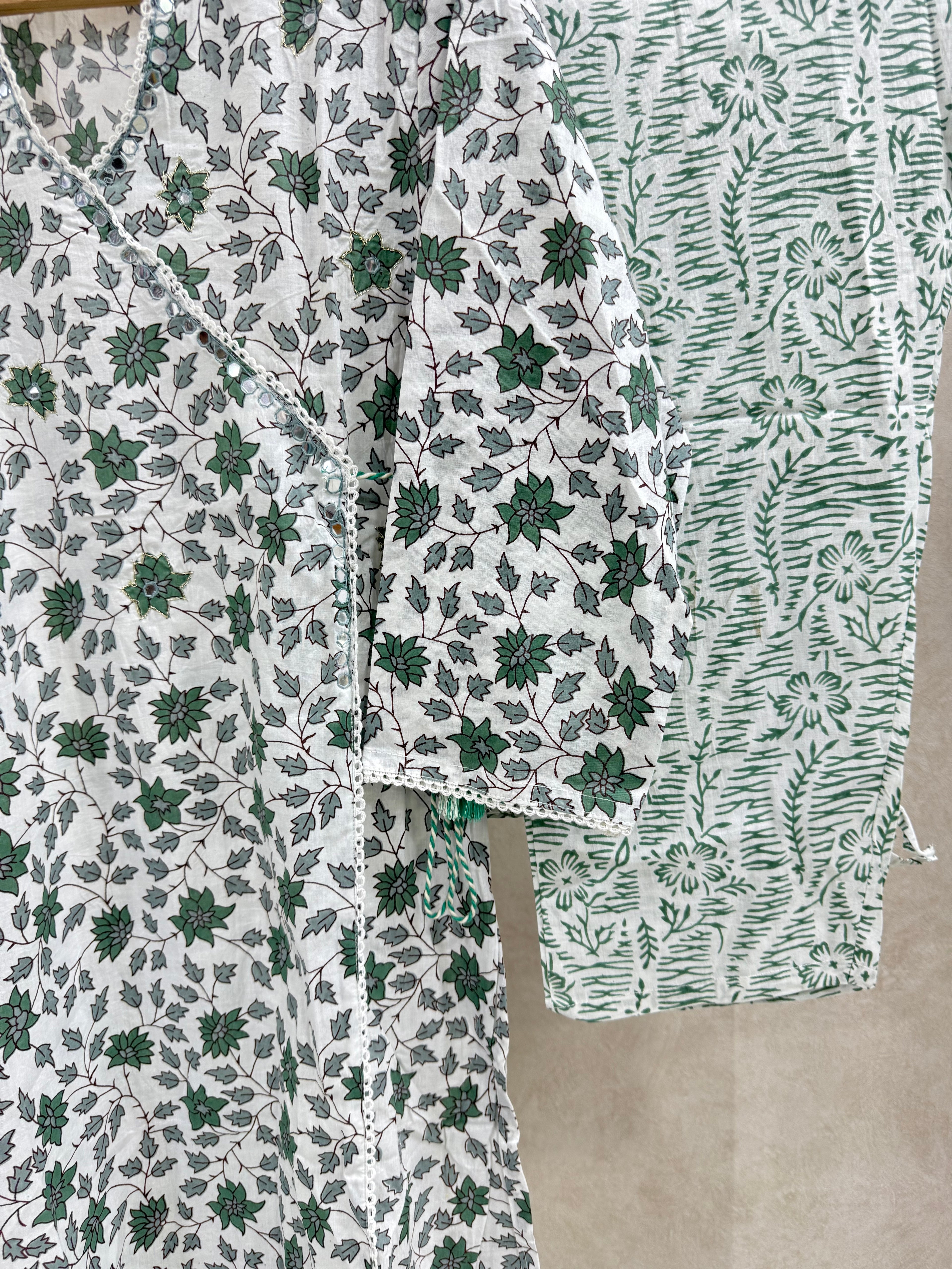 Deep Green  Cotton Kurta Set