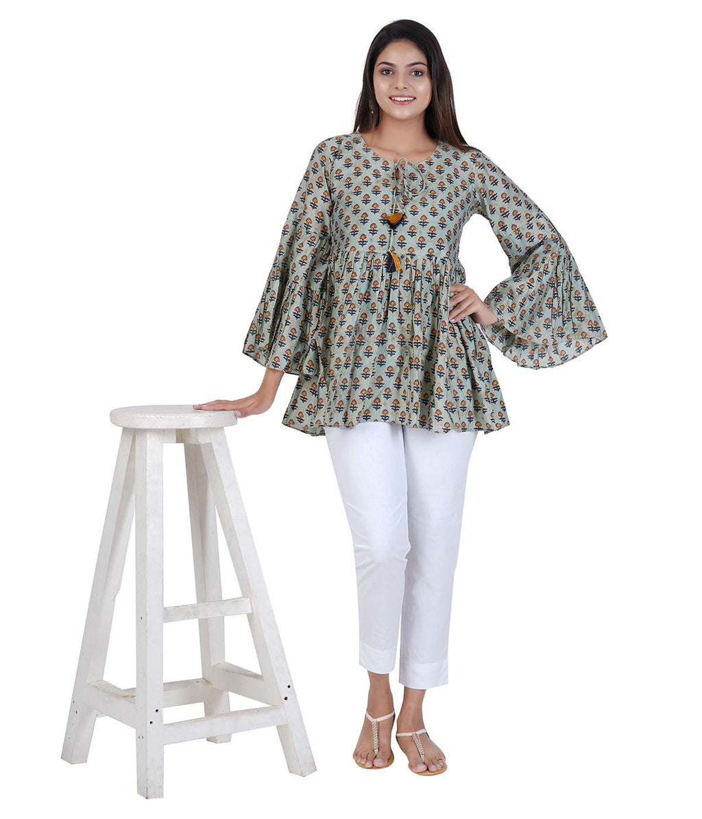 White Cotton Straight Pant